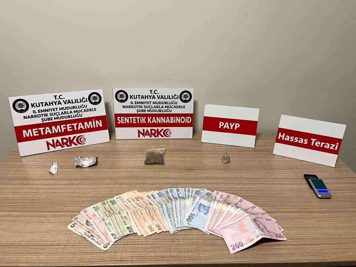Kütahya\'da uyuşturucu operasyonunda 2 gözaltı