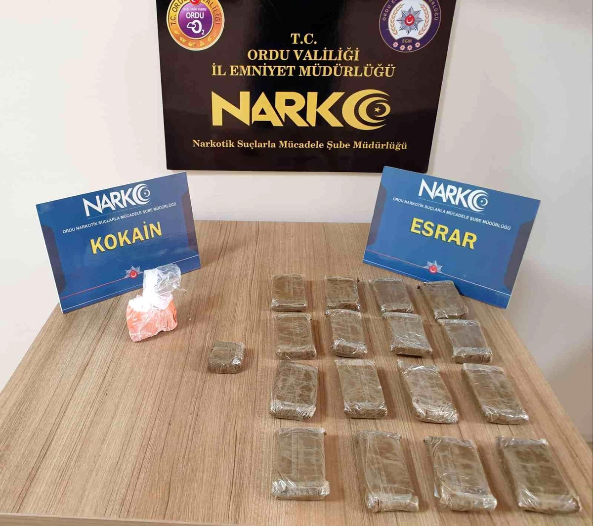 Ordu\'da uyuşturucu operasyonunda 1 kişi tutuklandı