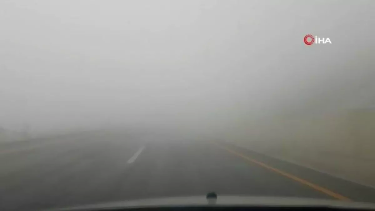 Palandöken geçidinde sis ve buzlanma etkili oluyor