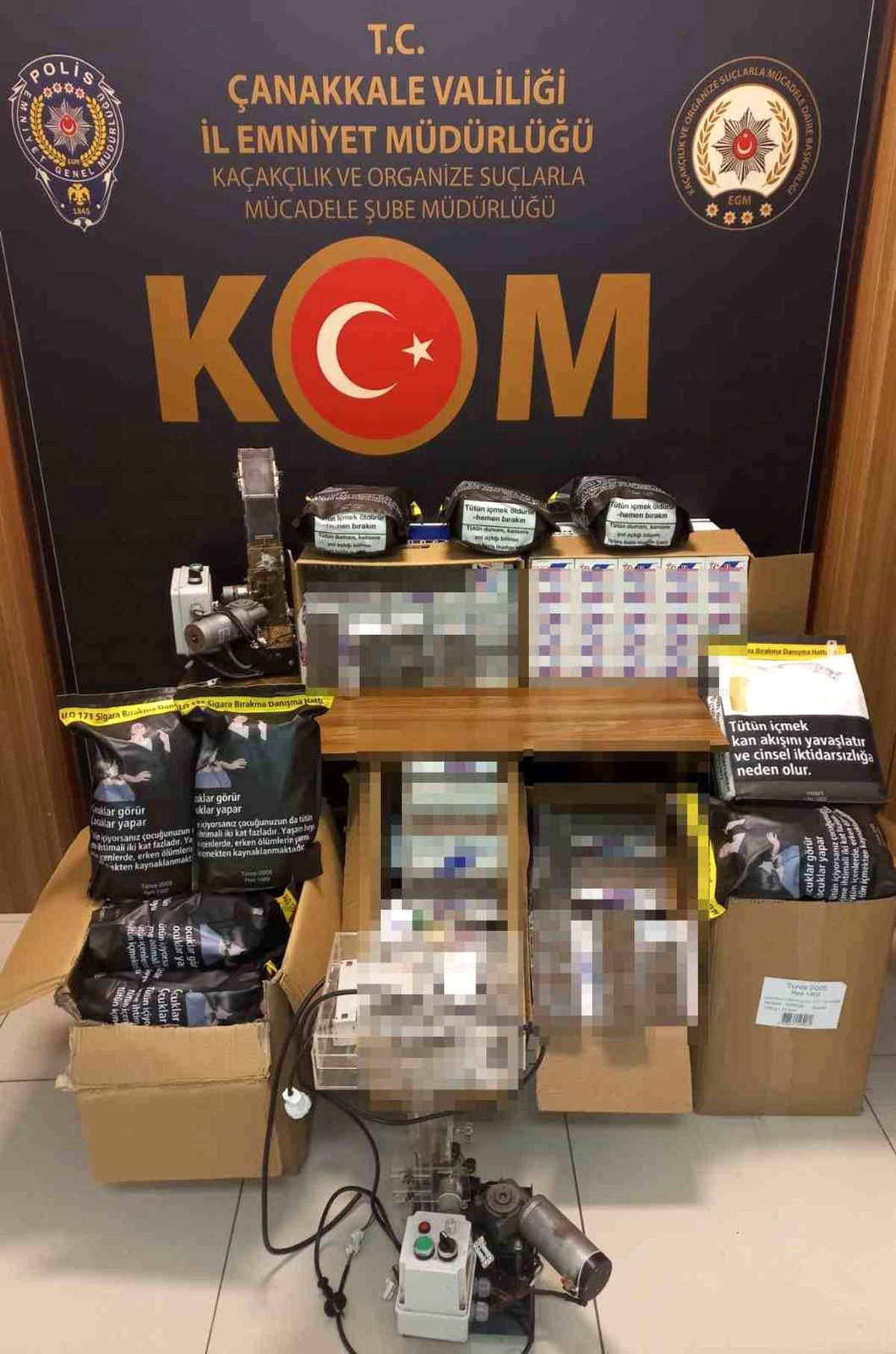 Çanakkale\'de kaçak sigara satanlara darbe