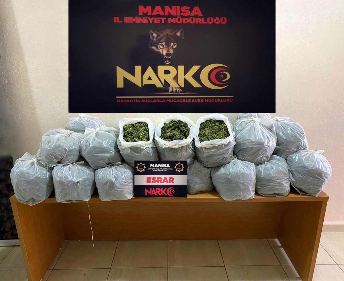 Manisa\'da 26 kilogram esrar ele geçirildi