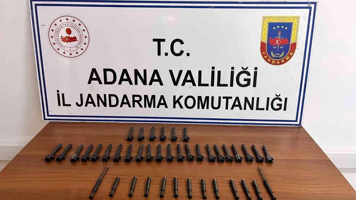 Adana\'da 28 adet tabanca namlusu ele geçirildi