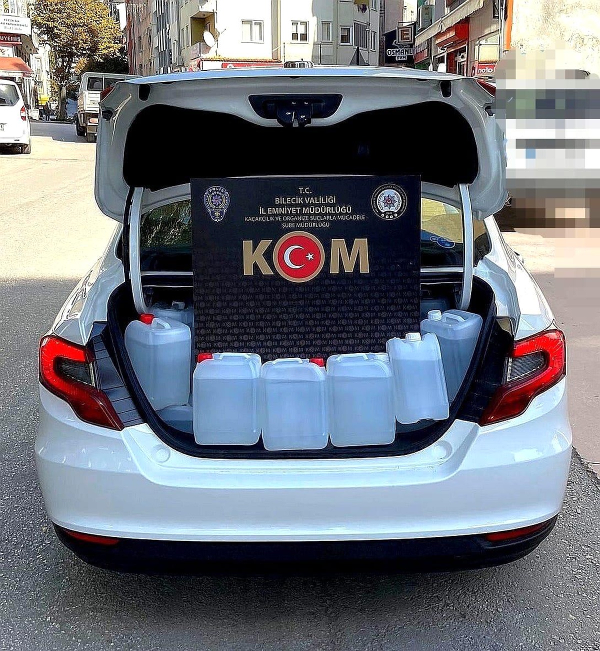 Bilecik\'te 600 litre etil alkol ele geçirildi