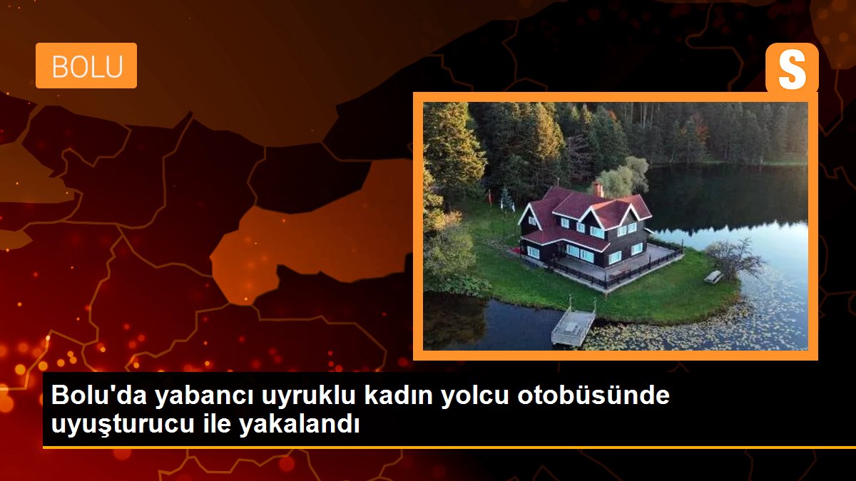 Bolu\'da yabancı uyruklu kadın yolcu otobüsünde uyuşturucu ile yakalandı