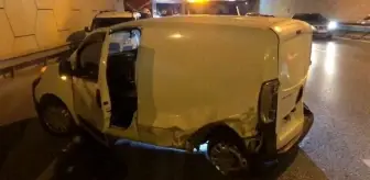 Çekmeköy'de alkollü sürücü ticari araca çarpıp kaçtı: 1 yaralı