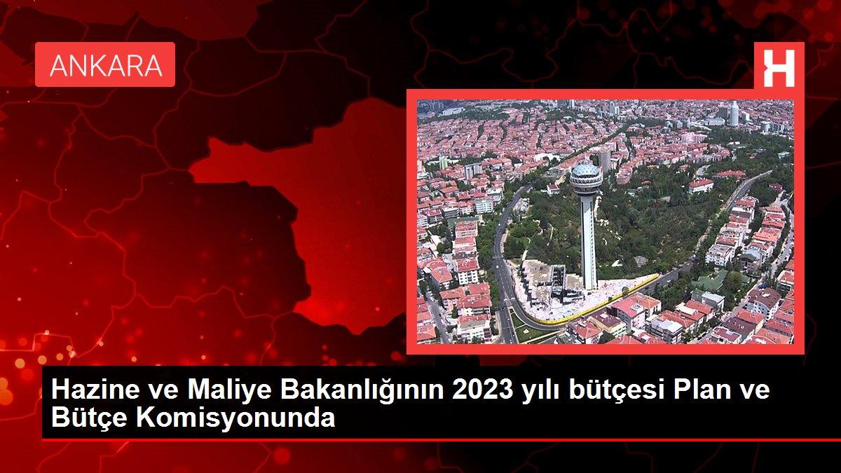 Hazine ve Maliye Bakanlığının 2023 yılı bütçesi Plan ve Bütçe Komisyonunda