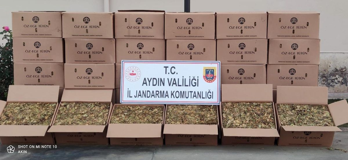 Nazilli\'de 720 kilo kaçak tütün ele geçirildi