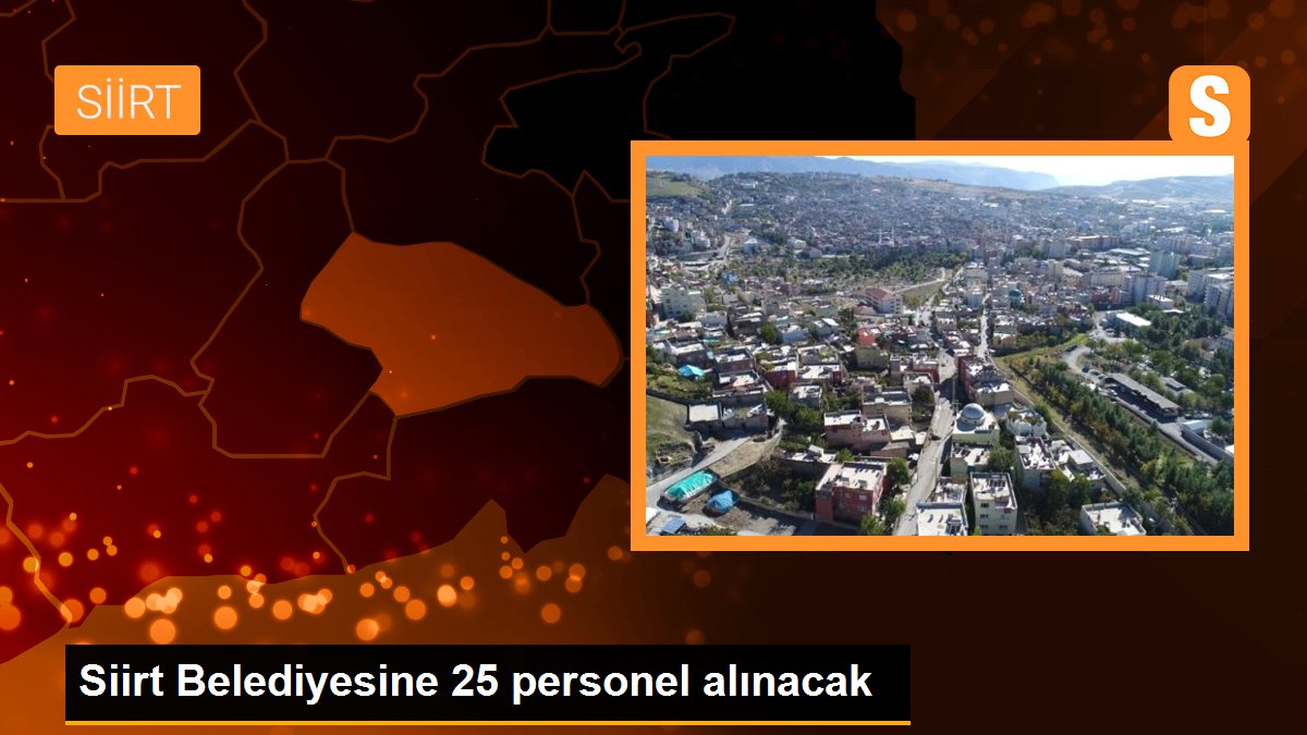 Siirt Belediyesine 25 personel alınacak