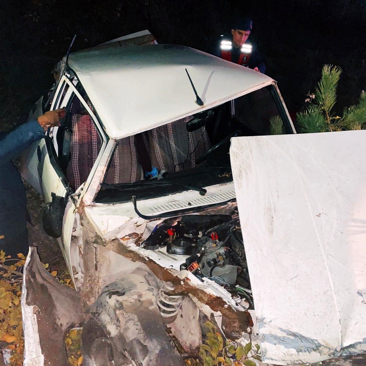 Sinop\'ta otomobil su kanalına düştü: 1 ölü, 1 yaralı