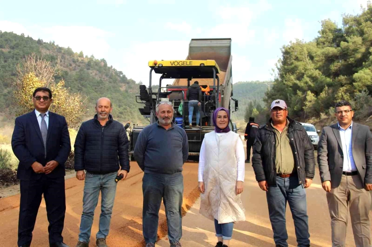 Tozman köyündeki yol yapım çalışmasını inceledi