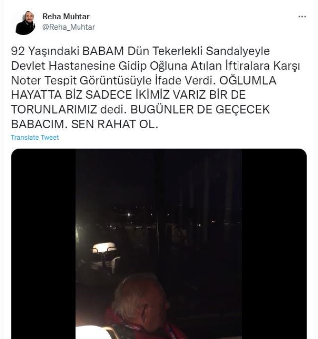 Ünlü spiker Reha Muhtar, 92 Yaşındaki babasının görüntüsünü paylaşıp isyan etti