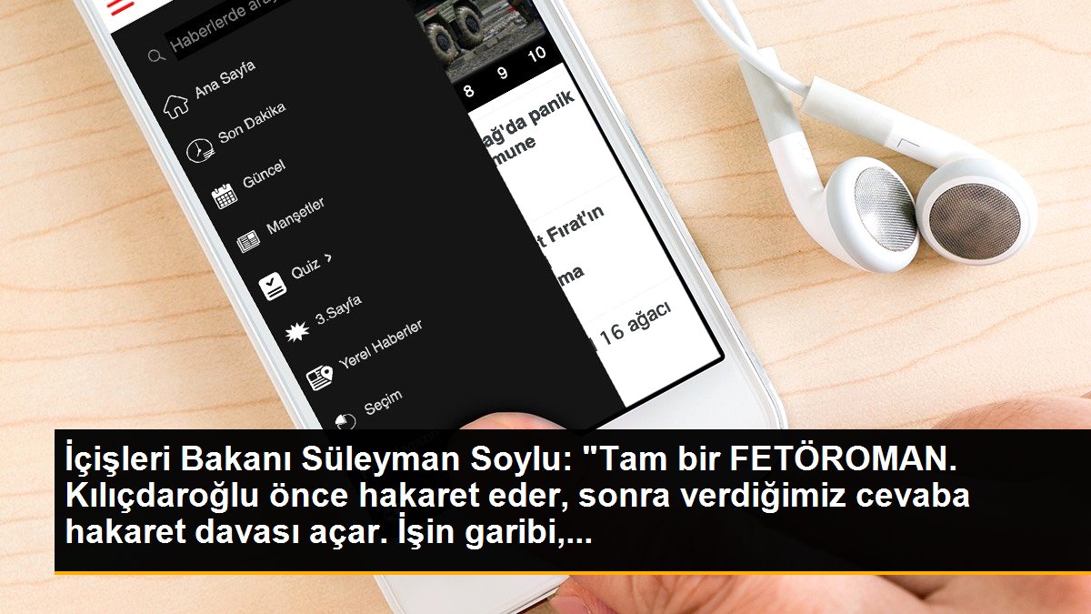 İçişleri Bakanı Süleyman Soylu: "Tam bir FETÖROMAN. Kılıçdaroğlu önce hakaret eder, sonra verdiğimiz cevaba hakaret davası açar. İşin garibi,...