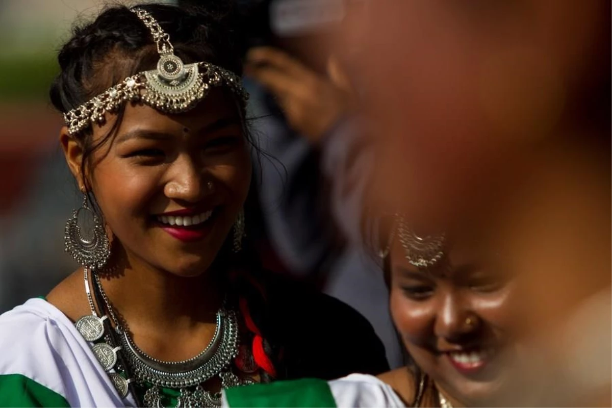 Nepal\'in Başkenti Katmandu\'da Sama Chakeva Festivali Kutlandı