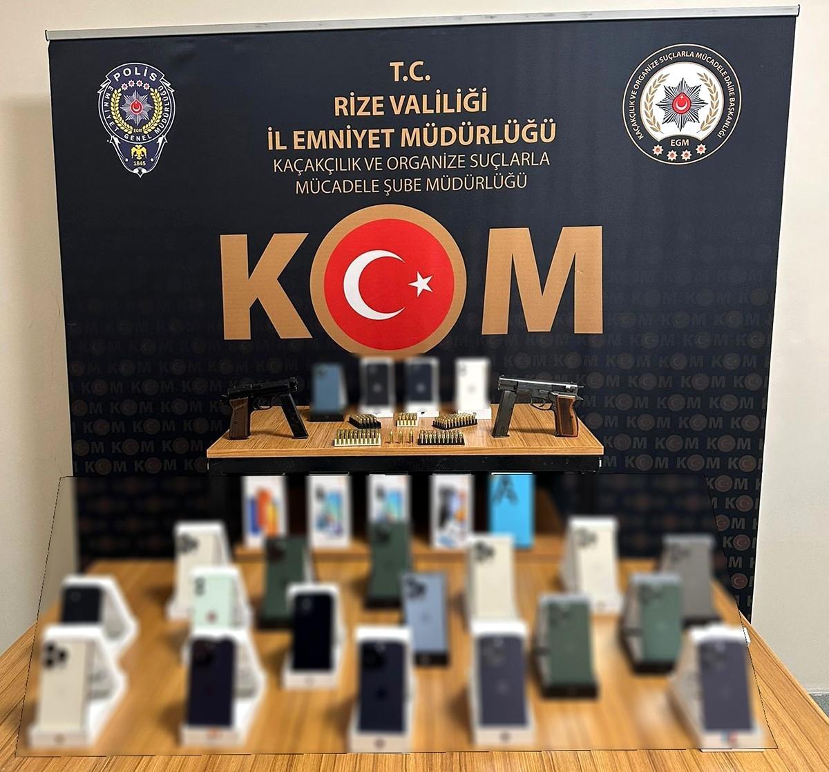 Rize\'de kaçakçılık operasyonu: 3 gözaltı