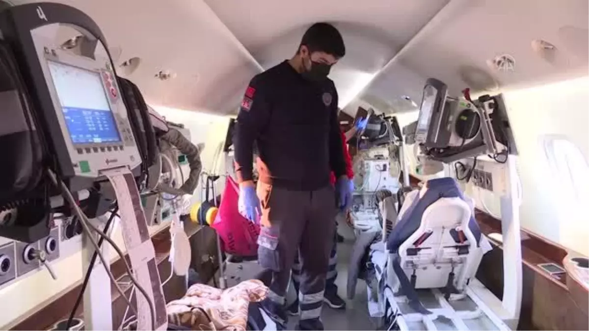 (VİDEO-GRAFİK) Ambulans uçak, 3 hasta için Türkiye semalarında mekik dokudu