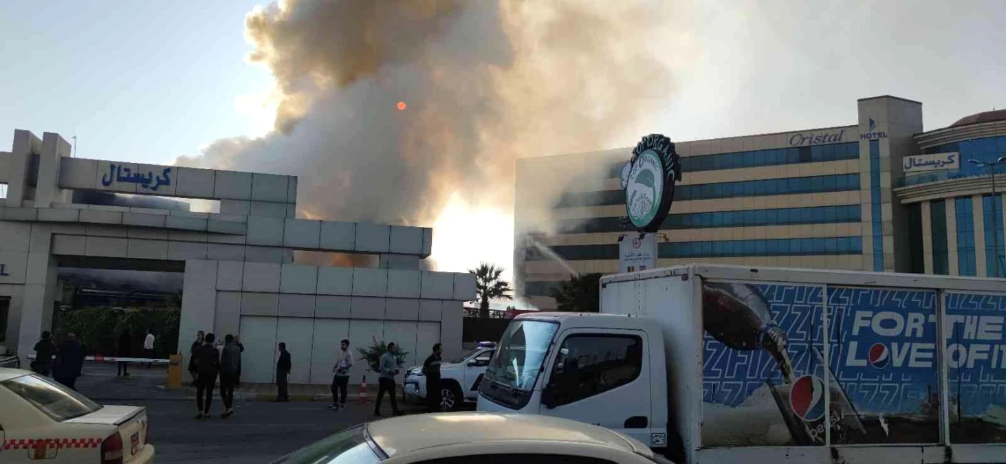 Erbil\'de otel yangını
