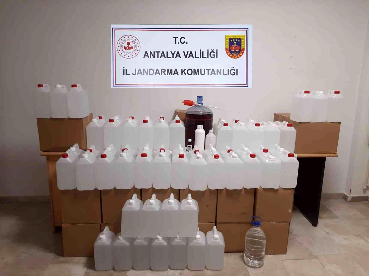 Jandarmadan kaçak ve sahte alkol operasyonu