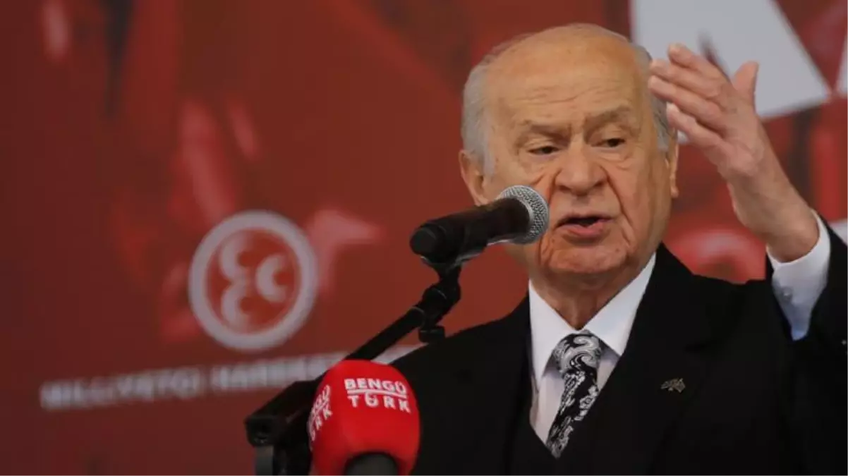 Cumhurbaşkanı Erdoğan\'a destek mitinginde MHP lideri Bahçeli\'den HDP\'ye sert sözler