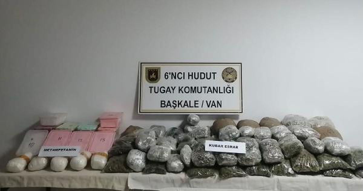 MSB: Van\'da 29 kilo esrar, 23 kilo metamfetamin ele geçirildi