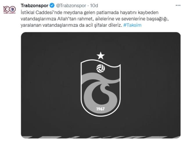 Spor camiasından Taksim'deki bombalı saldırı sonrası geçmiş olsun mesajları Spor camiasından Taksim'deki bombalı saldırı sonrası geçmiş olsun mesajları