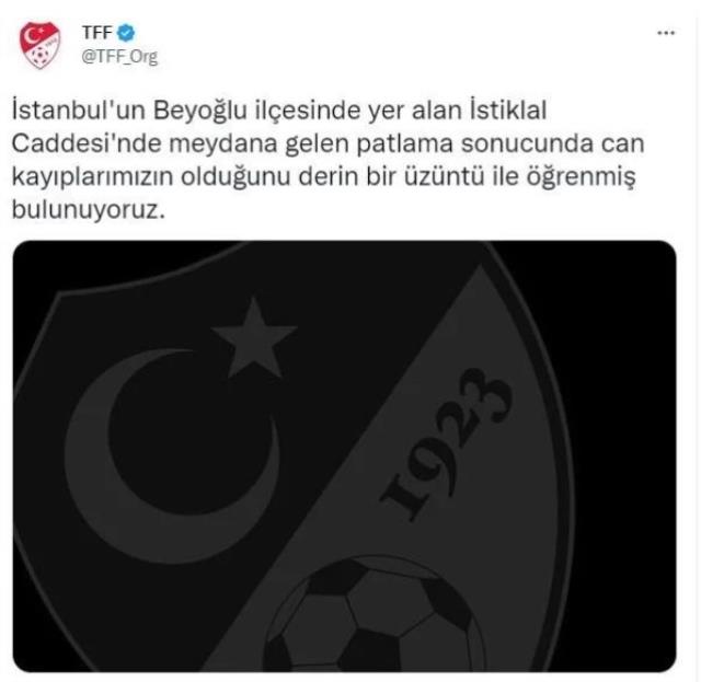 Spor camiasından Taksim'deki bombalı saldırı sonrası geçmiş olsun mesajları Spor camiasından Taksim'deki bombalı saldırı sonrası geçmiş olsun mesajları