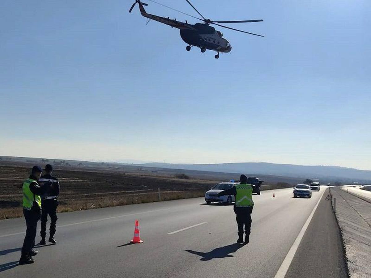 Havadan helikopter destekli trafik denetimi
