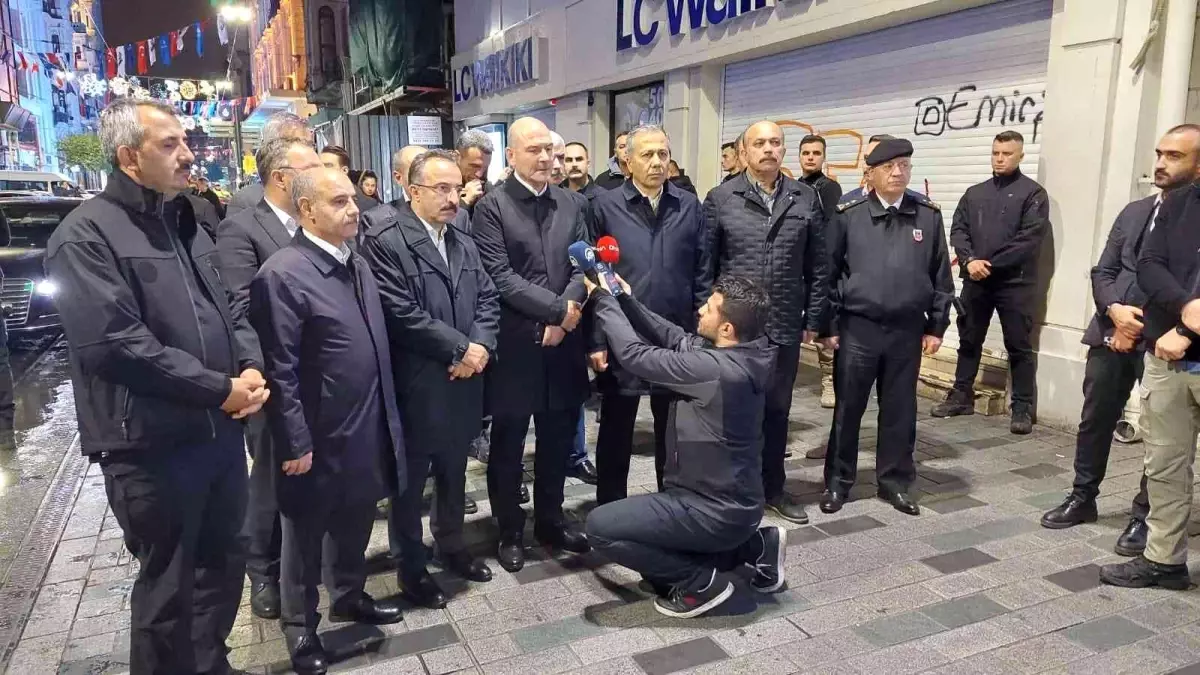 İçişleri Bakanı Süleyman Soylu, "Olayı yapan, bombayı bırakan kişi İstanbul Emniyet Müdürlüğümüzün ekipleri tarafından gözaltına alındı"