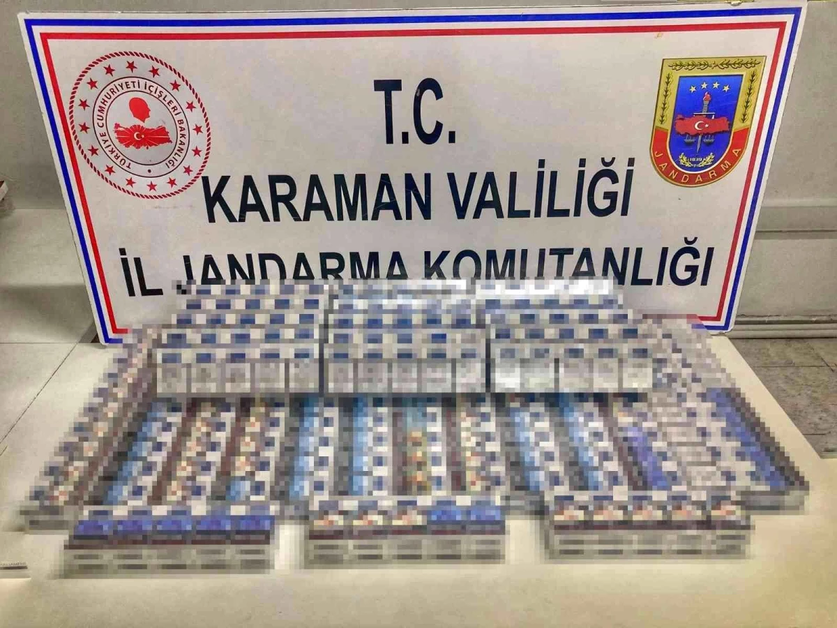 Karaman\'da 440 paket kaçak sigara ele geçirildi