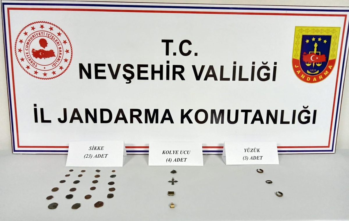 Nevşehir\'de bir şüpheli tarihi eserlerle yakalandı