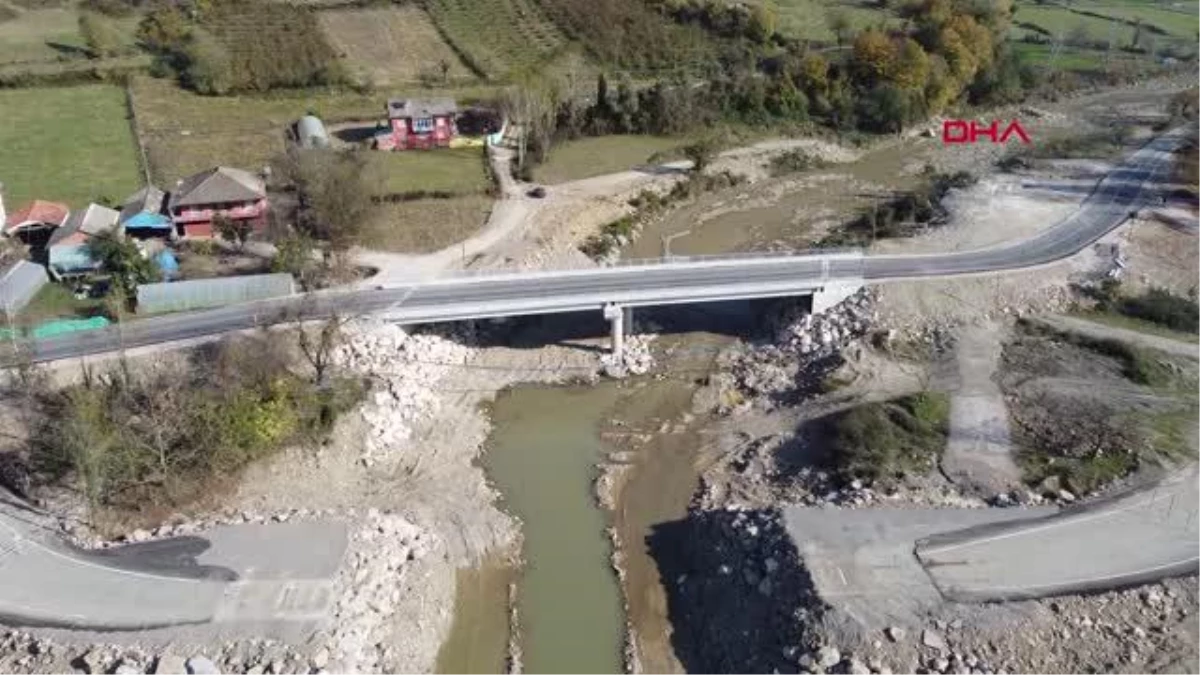Selde yıkılan köprünün yerine 54 metrelik köprü