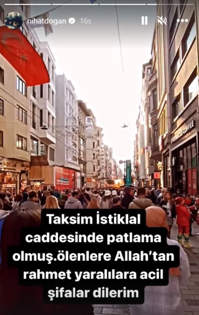 Ünlü isimler Taksim'deki patlamaya sessiz kalmadı! Alişan, beddualar savurdu