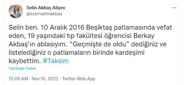 2016 Beşiktaş patlamasında can veren gencin ablasının paylaşımı yürekleri sızlattı