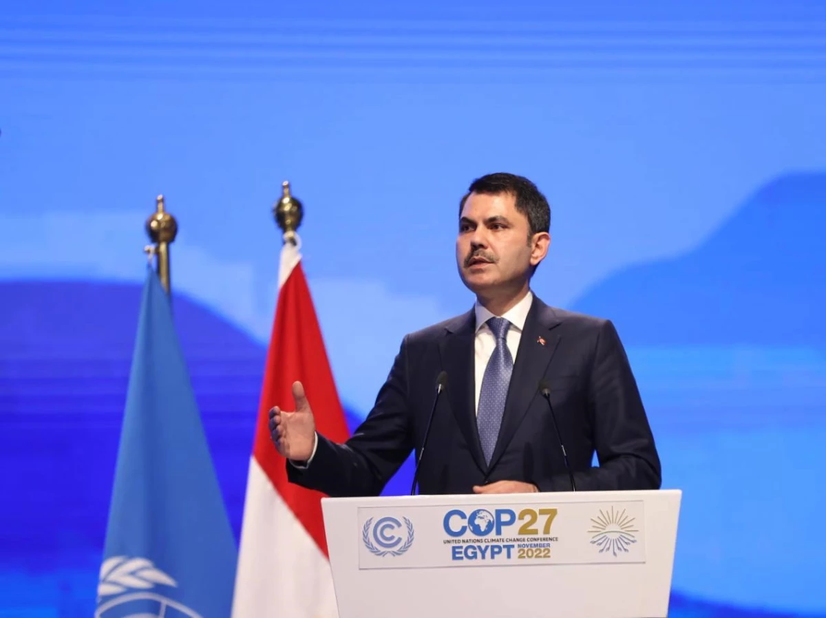 COP27 toplantıları - Murat Kurum: "Emisyon oranlarında yüzde 21 azaltım hedefimizi yüzde 41\'e çıkartıyoruz.