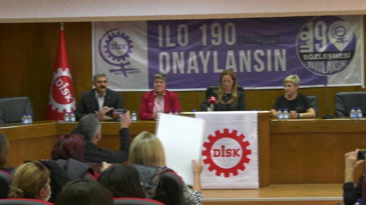Disk Genel Başkanı Çerkezoğlu: "Ilo 190 Sayılı Sözleşmenin Türkiye Tarafından Onaylanması Mücadelemizi Bugün TBMM ve Çalışma Bakanlığı\'na Taşıyacağız"