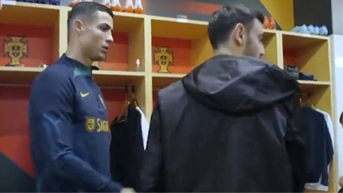 Takım arkadaşına elini uzatan Cristiano Ronaldo beklemediği bir tepki aldı