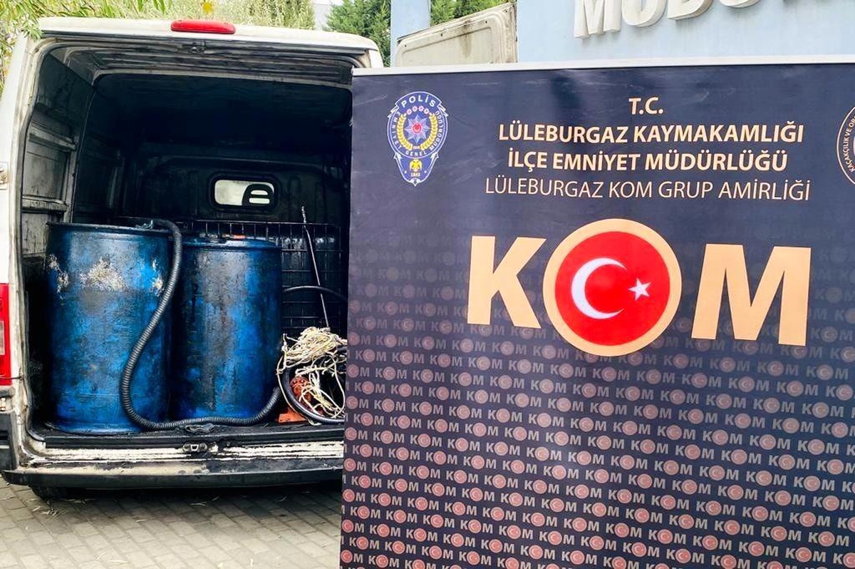 Kırklareli\'nde akaryakıt kaçakçılığı yaptığı iddia edilen 2 şüpheli yakalandı
