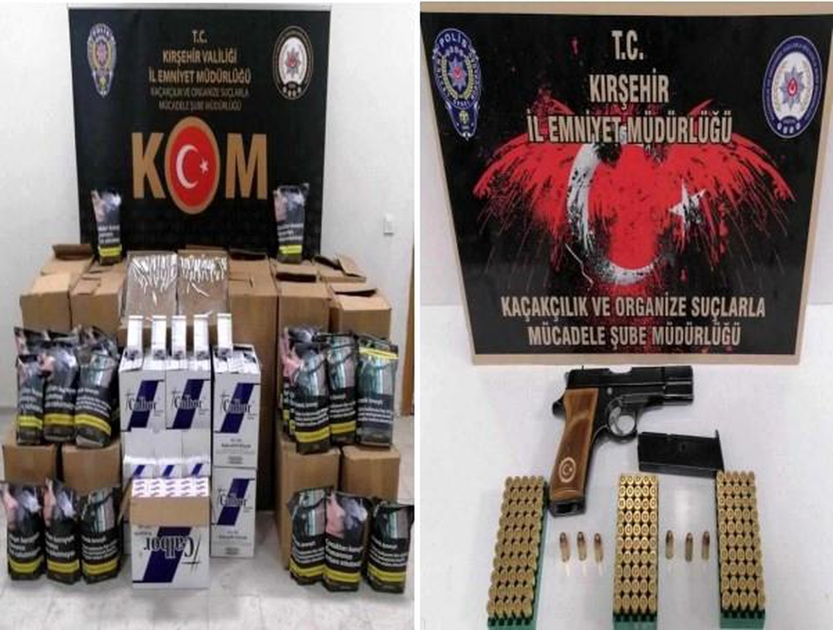 Kırşehir\'de yüklü miktarda kaçak tütün ele geçirildi