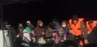 Çanakkale'de 38 kaçak göçmen kurtarıldı