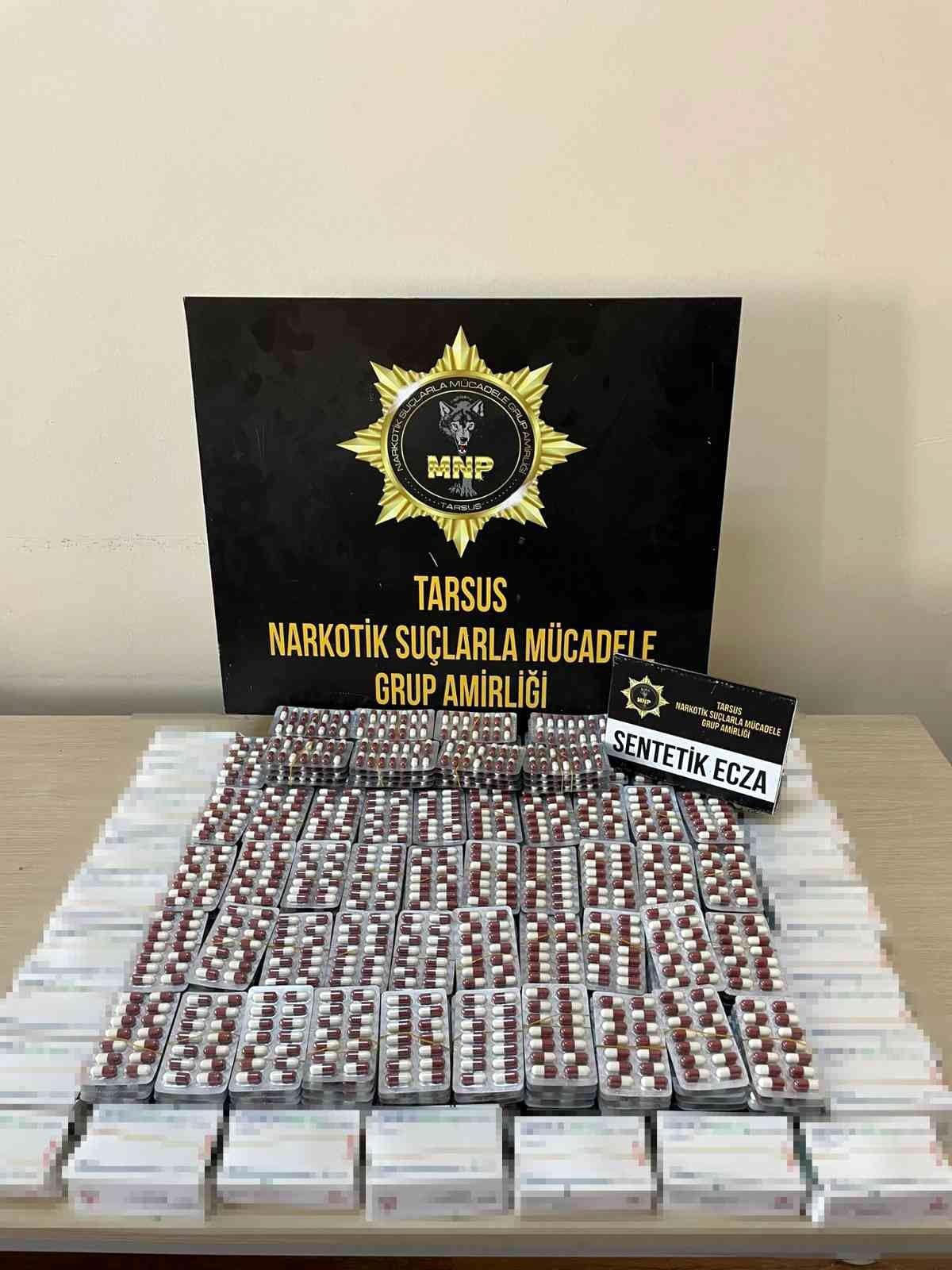 Mersin\'de 7 bin 336 uyuşturucu etkili hap ele geçirildi