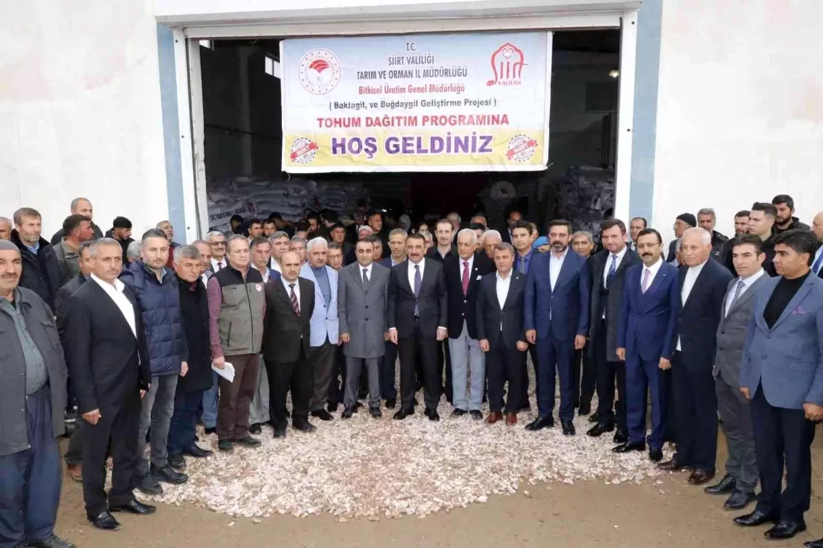 Siirt\'te 523 çiftçiye 5 milyon lira değerinde 275 ton mercimek tohumu desteği verildi
