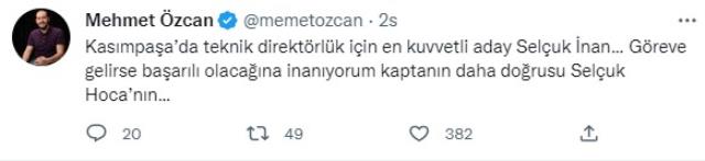 Süper Lig ekibinden büyük sürpriz! Takımın başına Selçuk İnan geçiyor Süper Lig ekibinden büyük sürpriz! Takımın başına Selçuk İnan geçiyor