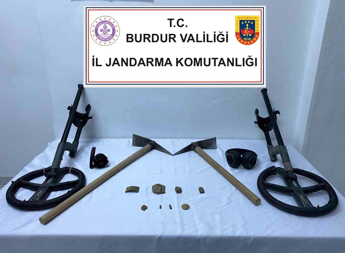 Burdur\'da kaçak kazı operasyonu