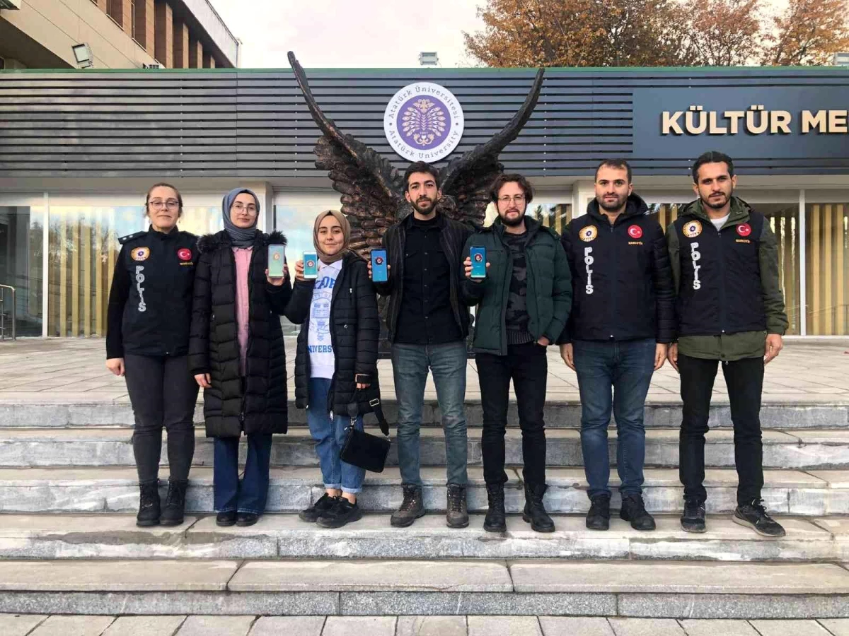 Erzurum Narkotik Suçlarla Mücadele şube ekipleri, gençler için sahada