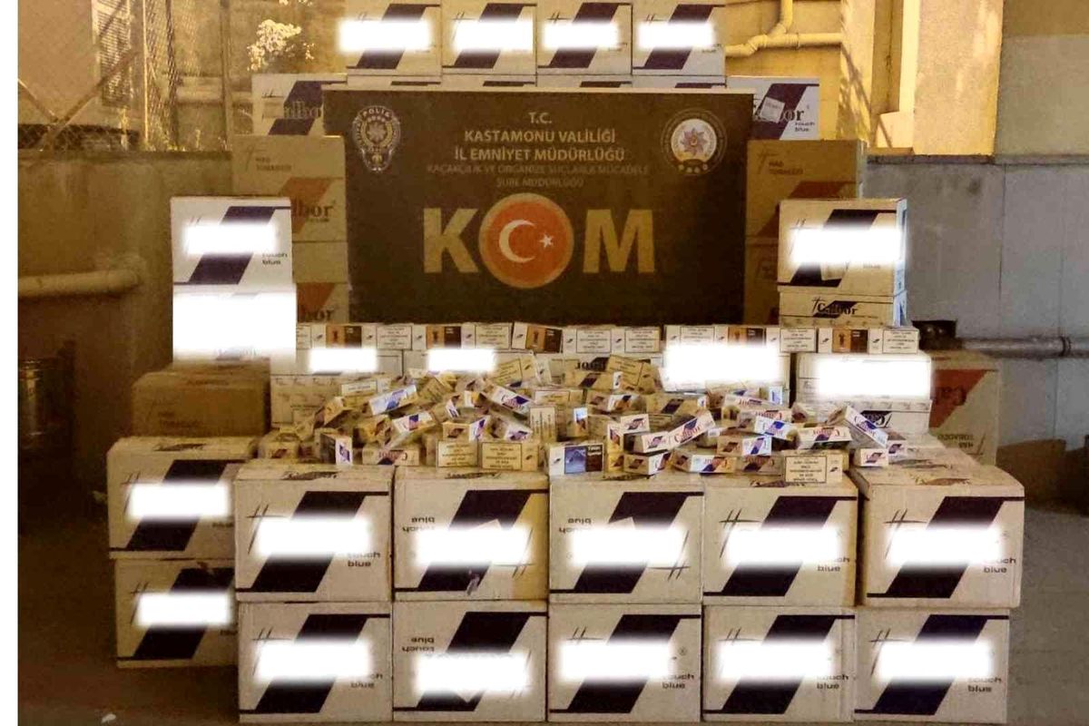 Kastamonu\'da 2 milyon makaron ele geçirildi: 3 gözaltı