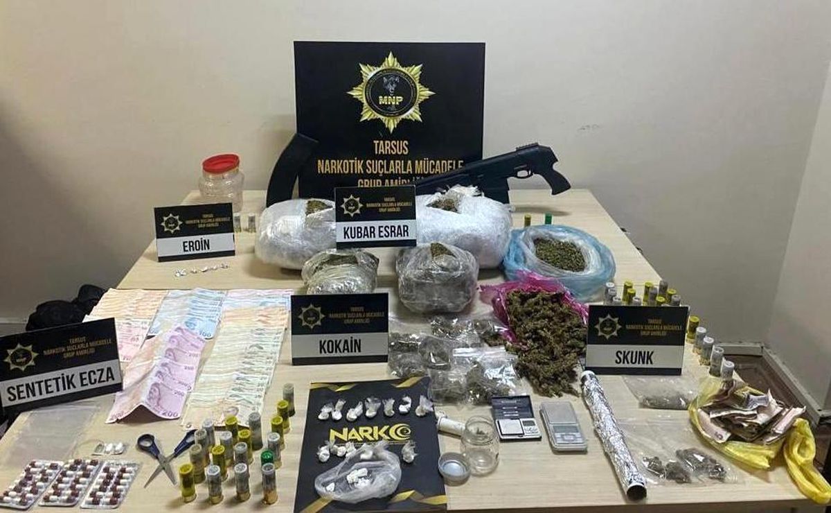 Mersin\'de uyuşturucu operasyonunda 6 şüpheli gözaltına alındı