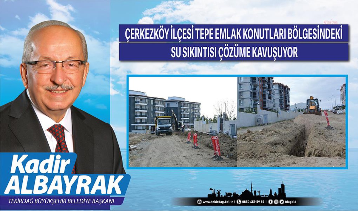 Teski, Çerkezköy\'de Su Sorununu Çözmek İçin Çalışmalara Başladı