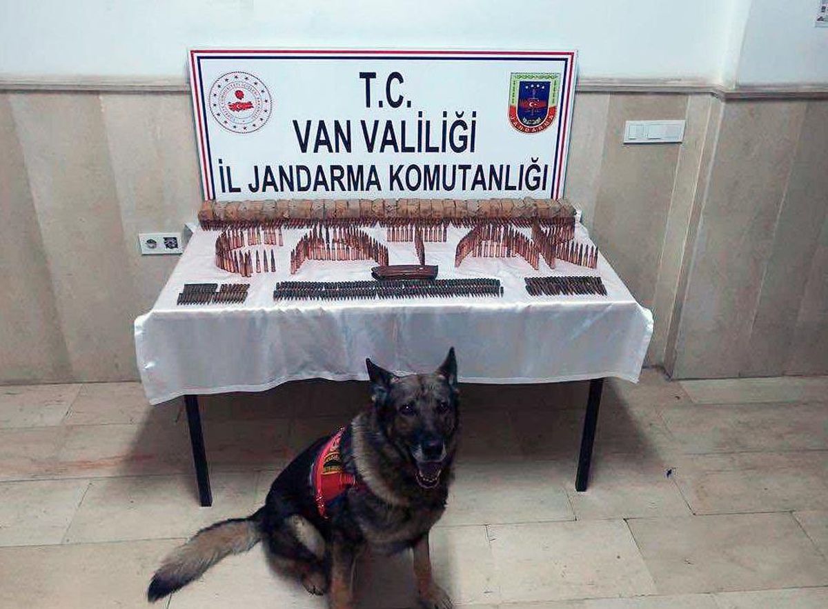 Van\'da terör operasyonunda mühimmat ele geçirildi