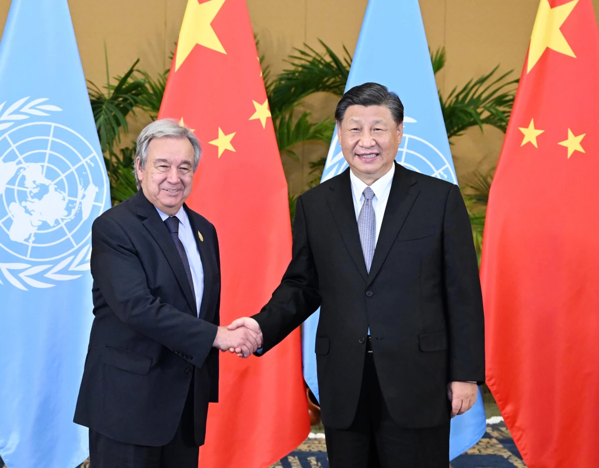 Xi, BM Genel Sekreteri Guterres ile Biraraya Geldi