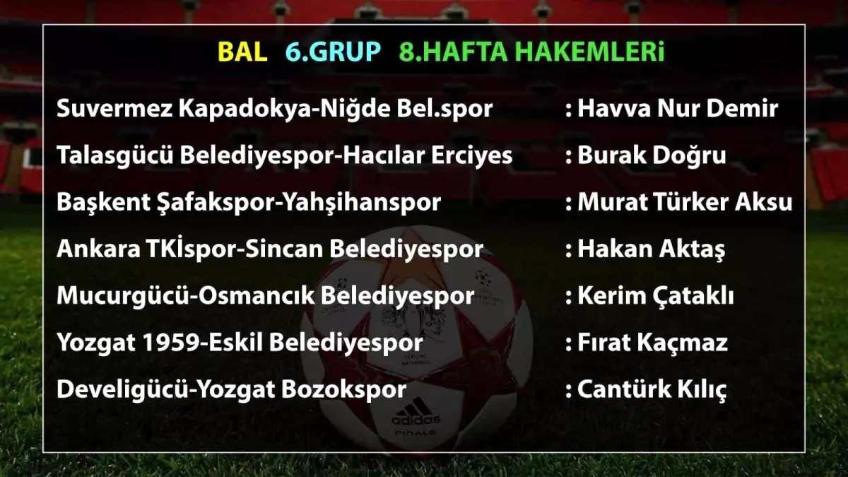 BAL\'da Kayseri derbisinin hakemi belli oldu