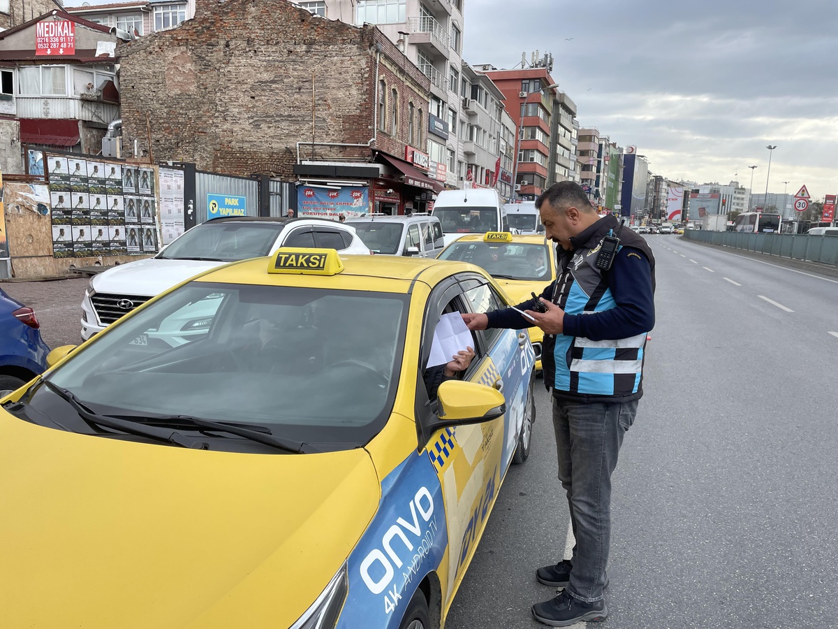 İstanbul\'da taksicilere yönelik denetim yapıldı